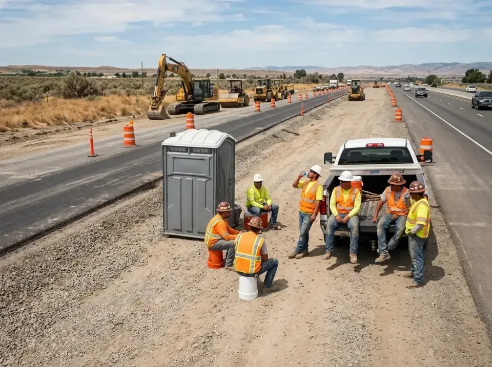 highway-road-construction-crew-007 — frequently asked questions, Porta Potty and Restroom Rentals in Portland, OR